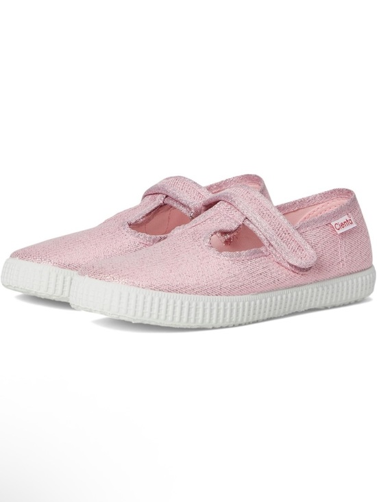 Cienta Other - Cienta Light Pink Mary Jane Sneakers with White Sole